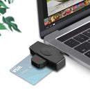 Multi-function Smart Card Reader Type-C CAC Card Government ID National ID Online Banking Digital Signature Compatible with Windows Android NFC Devices