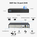 Hiseeu 3K 5MP 16CH H.265+ DVR Security Digital Video Recorder Advanced DVR with Person Vehicle Detection for CCTV Security Camera Support AHD TVI CVI CVBS IP Camera Remote Access