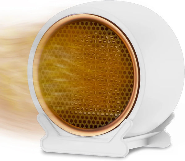 220-240V Mini Heater Desktop Small Heater for Home Office 1200W Portable Electric Heater Low Noise Dual-Speed Adjustment