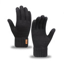 Unisex Alpaca Gloves Men's Warm Gloves For Winter Touch Screen Plus Velvet Thickened Cold-Proof And Warm Wool Knitted Gloves Compatible, Ideal For Winter, Office, Travel, Cycling