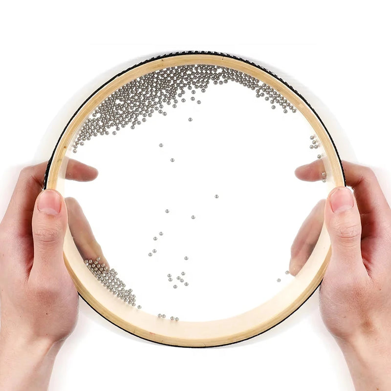 Double-sided Wave Drum Ocean Drum Hand Drum Wooden Sea Sound Hand Clapping Folk song Meditation Sound Therapy Sleep Aid