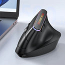 M820 Ergonomic Vertical Wireless Mouse 800-1600DPI 2.4G/bluetooth Dual Mode Rechargeable Mute Mice for PC Laptop Computer