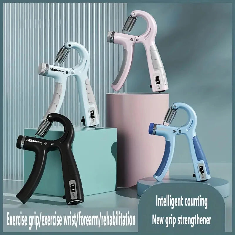 KALOAD 5-60kg Adjustable Electric Grip Strength Device Muscle Exercise Arm Strength Wrist Strength Training Equipment with Counting Function