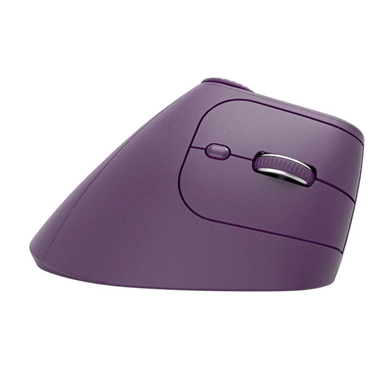 Vertical Ergonomics Wireless Mouse 2.4G/bluetooth 1000-2400DPI Type-C Rechargeable Silent Mice