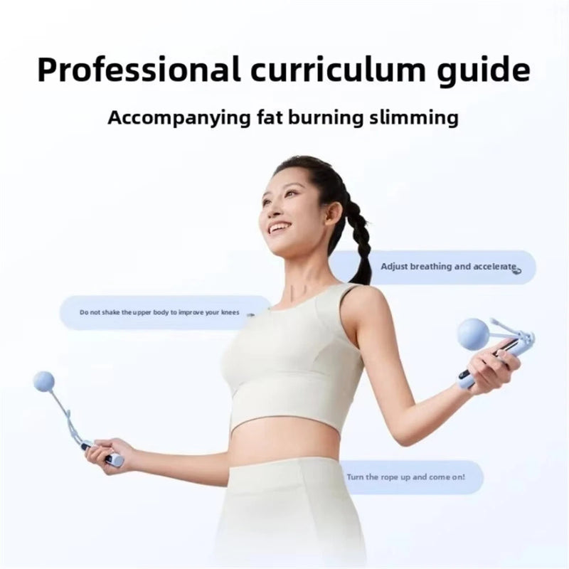 XIAOMI Mijia Smart Skipping Rope 2 LED Data Logging Adjustable Length Non-slip Silicone Strip Large Ball Swinging Skipping Rope for Indoor Outdoor Training Fitness Sports