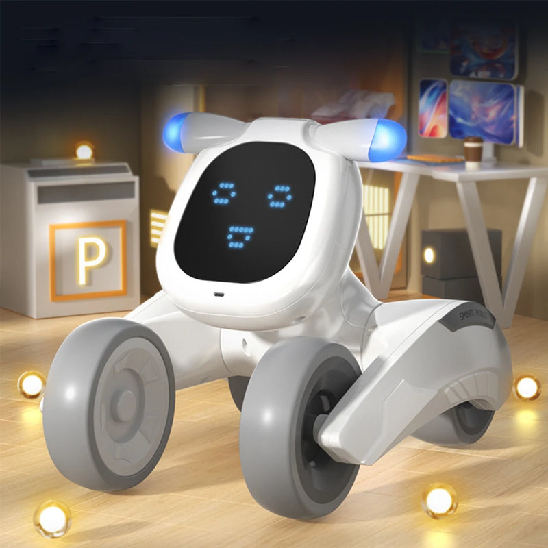 JJRC R28 2.4G Smart Talking RC Robot Puppy Voice Dialogue Interaction Cute Pet For Children's Early Education Toys