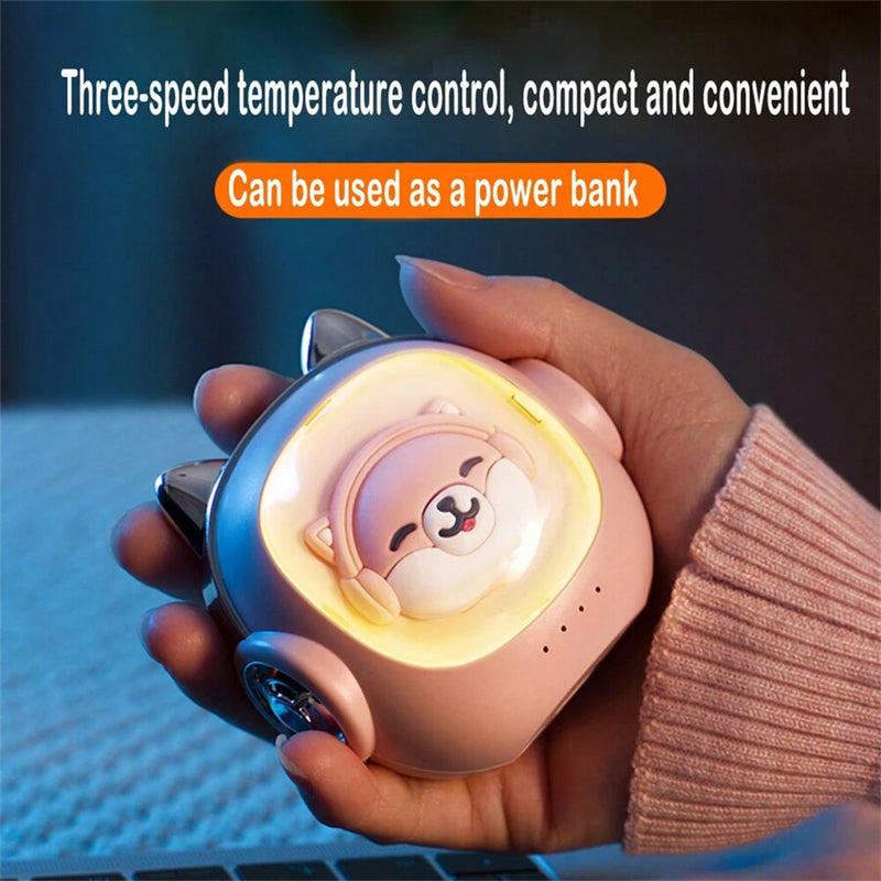 2-in-1 Hand Warmer Charging Bank Fast Charging USB-C Night Light Electric Heater Charging Type Hand Warmer Power Bank
