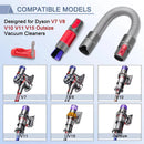 Soft Dusting Brush and Extension Hose for DysonV7 V8 V10 V11 V15 ABS Plastic 63 Inch Vacuum Cleaner Attachment High-Quality Flexible Stretchable Maintenance