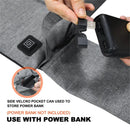 Portable Folding Elextric Heated Seat Cushion USB Charging Camping Travel Electric Heating Mat Winter Outdoor Fishing Warm Chair Pad