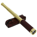 IPRee Pirate Monocular Telescope 25x30 High Powered Zoomable Collapsible Monocular Brass Spyglass Handheld for Hunting Hiking Travel