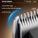 SPORTSMAN Professional Electric Hair Clipper LCD Display 1500mAh USB Rechargeable Salon Electric Hair Trimmer