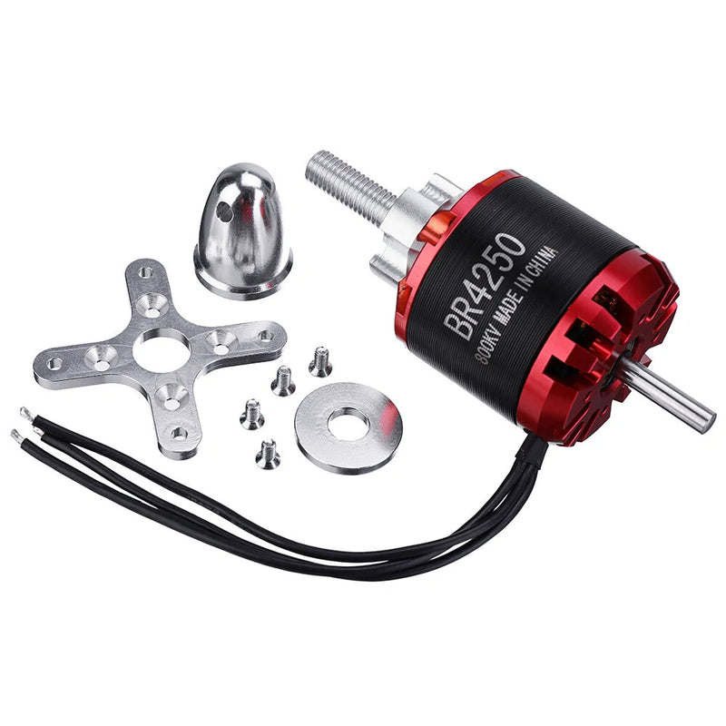 Racerstar RC Brushless Motor BR4250 800KV 3S-7S Support 11*5.5 Prop for Fixed Wing RC Airplane Drone