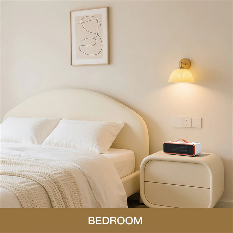 Tevorex 700W PTC Portable Desktop Heater with 2 Heat Modes Smart Temperature Control Fast Heating Heater for Home or Office