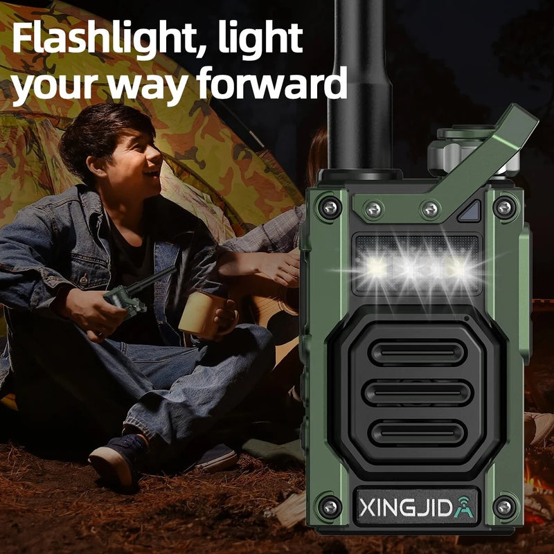 CHIERDA XA501 Walkie Talkie Wireless Frequency Pairing Long Range HD Call Hands-Free Type-C Flashlight UHF 400-480 MHz Li-ion Battery Outdoor Communication