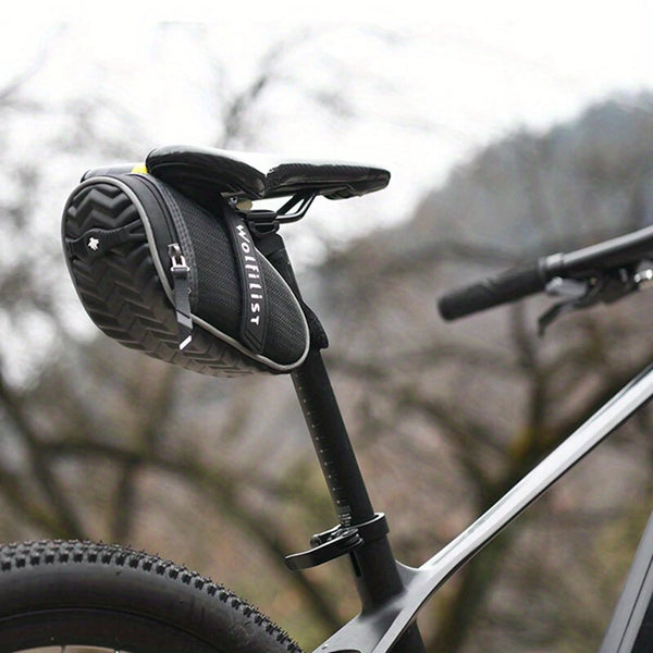 Wolfilist Bike Saddle Bag 0.5L Large Capacity Waterproof 0.2kg Lightweight Bicycle Seat Bag Package for Mountain Road Bike