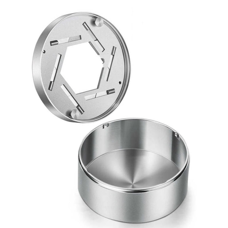 NIKOLATOY Handmade Alloy Openable Mechanical Ashtray Desktop Ornaments Science Discovery Toys