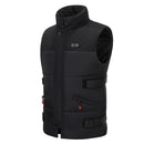 TENGOO HZV-04 4 Areas Heated Vest Men Women  Adjustable Size USB Electric Self Heating Vest Warming Waistcoat Heated Jacket Washable Thermal Winter Clothes