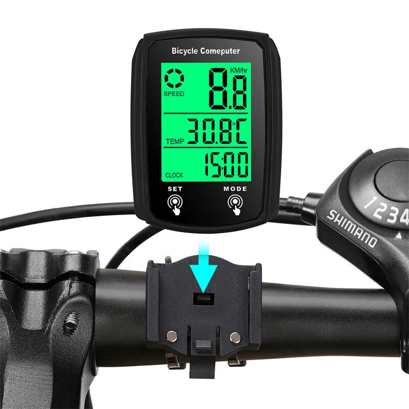 Cansses  CNC Bicycle Speedometer Wired Touchscreen Waterproof 80g Lightweight  Bike Computer Backlit for Day/Night Cycling