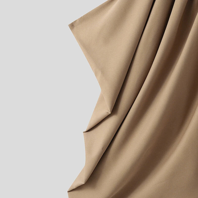 INCERUN Mens Pants Drawstring Harlan Trousers Fashion Solid Color Loose Fit Streetwear Male Pants