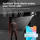 Guudgo 3MP 5X Zoom Triple Lens Security Camera Outdoor Wireless 360 View WiFi Cloud Storage AI Human Detection Night Vision Siren Alarm IP66 Weatherproof Outdoors Surveillance Camera