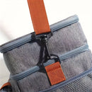 IPRee Portable Double Layer Lunch Bags Food Box Camping Oxford Backpacks Icebox Large Capacity Picnic BBQ Outdoor Bag