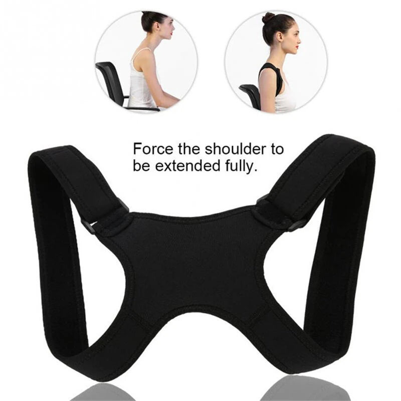 KALOAD Adjustable Back Support Invisible Shoulder Posture Corrector Unisex Spine Neck Health Prevention Humpback Correction Belt
