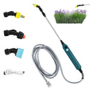 2400mAh Pressure Electric Sprayer with Battery Level Indicator Garden Spray Irrigation Tool USB Rechargeablewith 3 Nozzles for Yard Plant Garden Watering