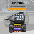 QYT KT-8900 Dual Band Mobile Radio 200 Channels 136-174MHz 400-480MHz UHF VHF Dual Display Mini Car Transceiver