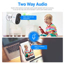 ESCAM G14 3MP Full HD WiFi IP Camera AI Recognition H.265 Rechargeable Battery PIR Alarm Cloud Storage Night Vision Two Way Audio PIR Motion Detection