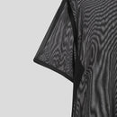 INCERUN Men's T-shirt Solid Color Crew Neck Short Sleeve T-shirt with Design See Through Fabric, Chic Tops Suitable for Summer Nightclubs Leisurewear