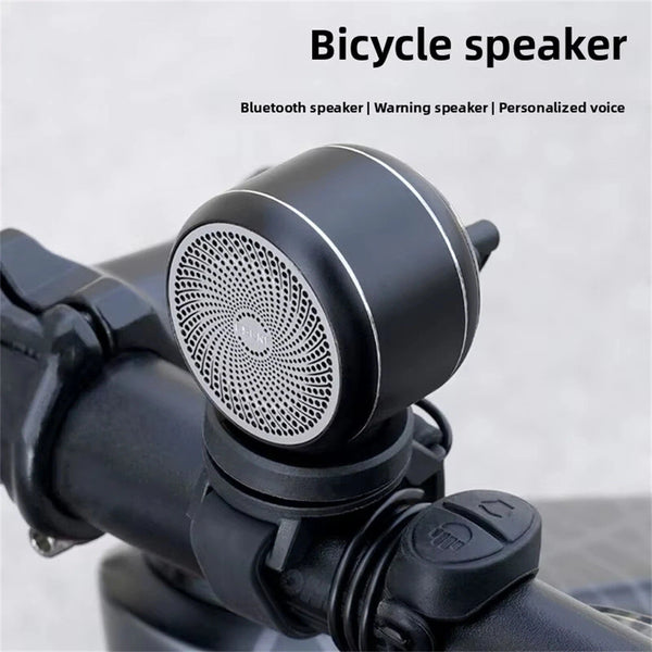 ESLNF 98 dB Mini Bicycle Horn Bluetooth 5.0 Speaker Waterproof Dustproof Aluminum Alloy Wire-controlled Warning Bell for Bike Motorcycle Riding Safety