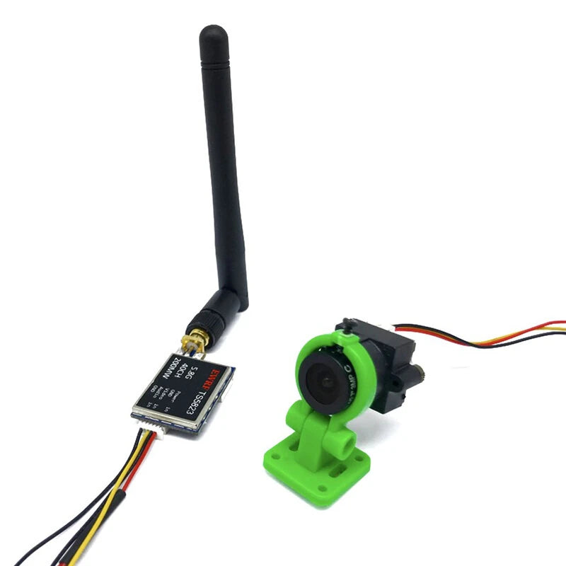 EWRF TS5823 5.8GHz 40CH 200/ 600mW FPV Transmitter AIO VTX With COMS 1000TVL 120 Degree Camera For RC Drones