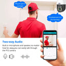 Hiseeu 4MP/5MP PTZ IP Camera Outdoor Security AI Human Detection H.265X Wireless WiFi  Video Surveillance Cameras iCsee P2P