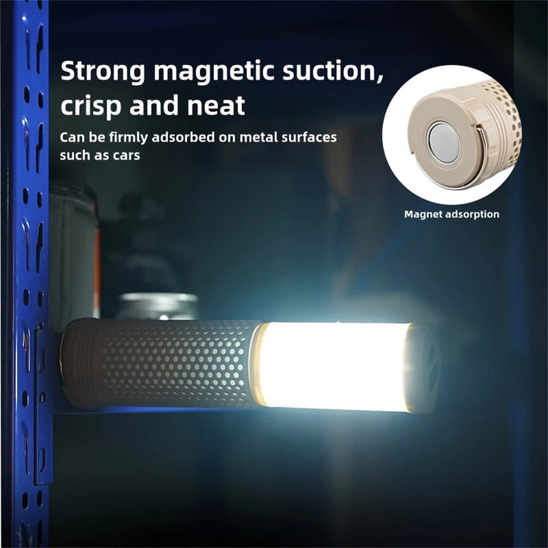 IPRee Rechargeable Honeycomb Camping Light Multi-functional Portable Telescopic Waterproof Work Flashlights for Camping Tent Light Outdoor Adventure Hiking