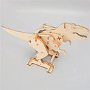 Wooden Jigsaw Puzzle Tyrannosaurus Model Assembly Kit DIY Children's Science Experiment Education Puzzle Toy Student Technology Small Production