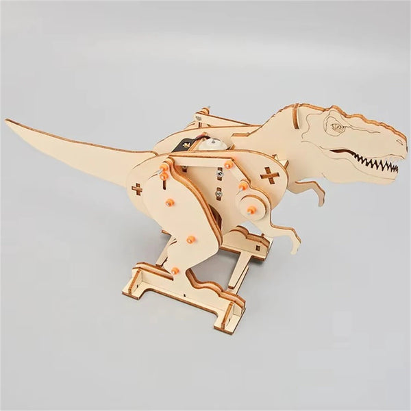 Wooden Jigsaw Puzzle Tyrannosaurus Model Assembly Kit DIY Children's Science Experiment Education Puzzle Toy Student Technology Small Production