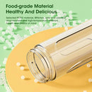 Electric Juicer Cup with 2 Cups Portable Juicer Mixer 10 Blade Usb Charge Fresh Fruit Juice Personal Blender Smoothie For Travel