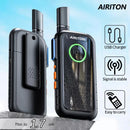 AIRITON AI-T3 Thin Walkie Talkie 1.7cm Easy Carry Pocket Radio Accept UHF400-470MHz USB Charging Long Range Ham Radio
