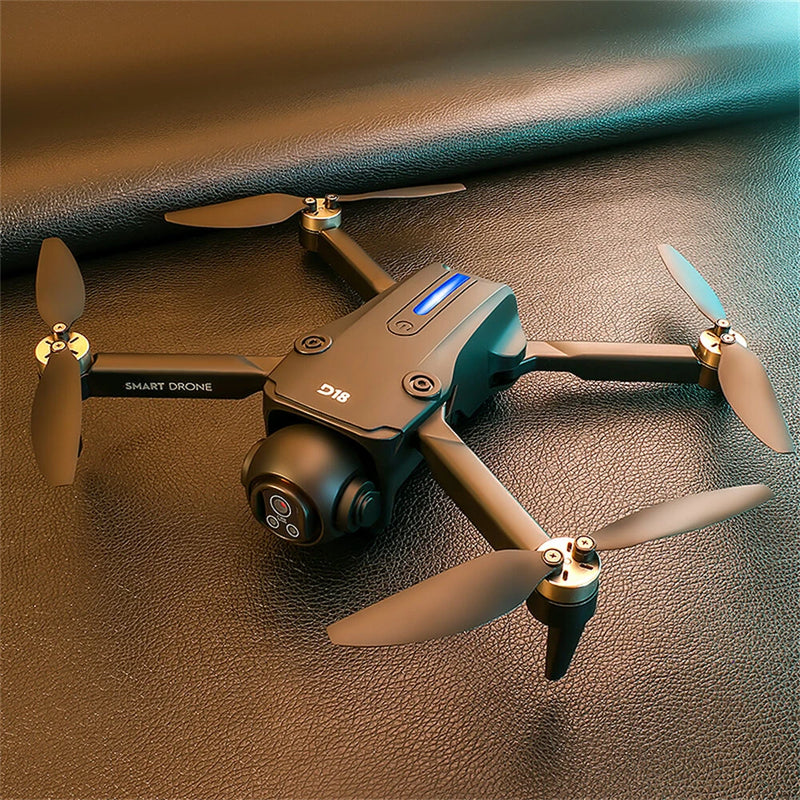 PJC D18 WiFi FPV with LCD Screen Controller Dual Camera 150 Electrically Adjustable Optical Flow Positioning Automatic Obstacle Avoidance Brushless Foldable RC Drone Quadcopter RTF