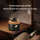 Volcanic Crack Light Artillery Air Humidifier Aromatherapy Diffuser 200ML Capacity Auto Shut-off Timer Silent Operation Dynamic Lighting for Home and Office