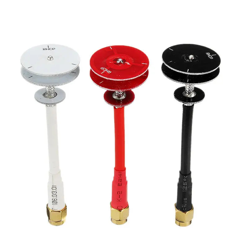 Realacc RHCP Pogoda Antenna + TFP-Mini Triple Feed Patch 45mm Black 5.8G FPV Antenna For FPV RC Drone