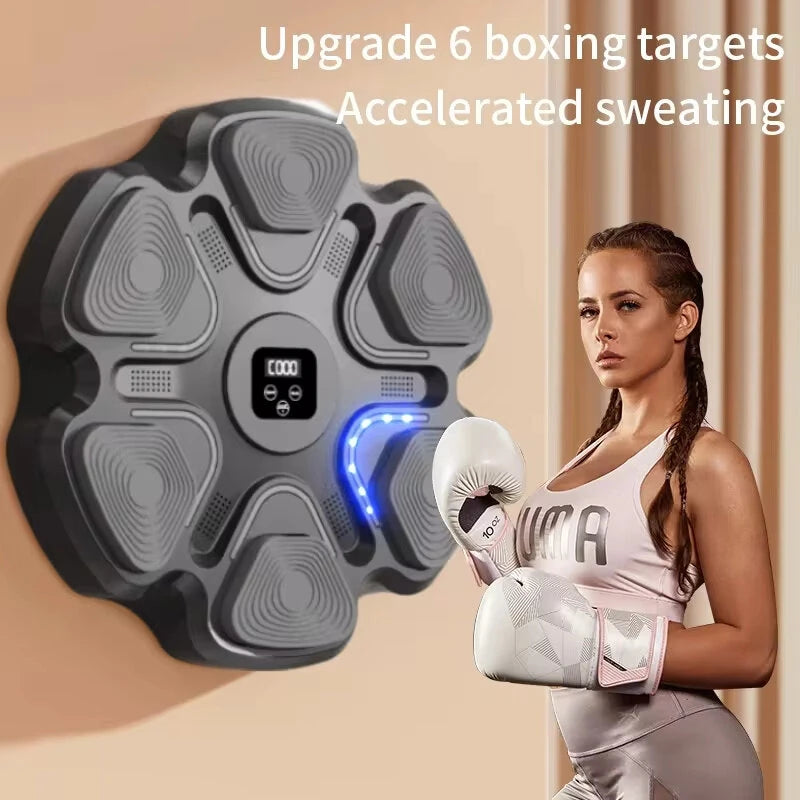 KALOAD Music Boxing Target Smart Boxing Target Trainer Reaction Training Adult Child Home Training Boxing Machine for Fitness Muscle Exercise