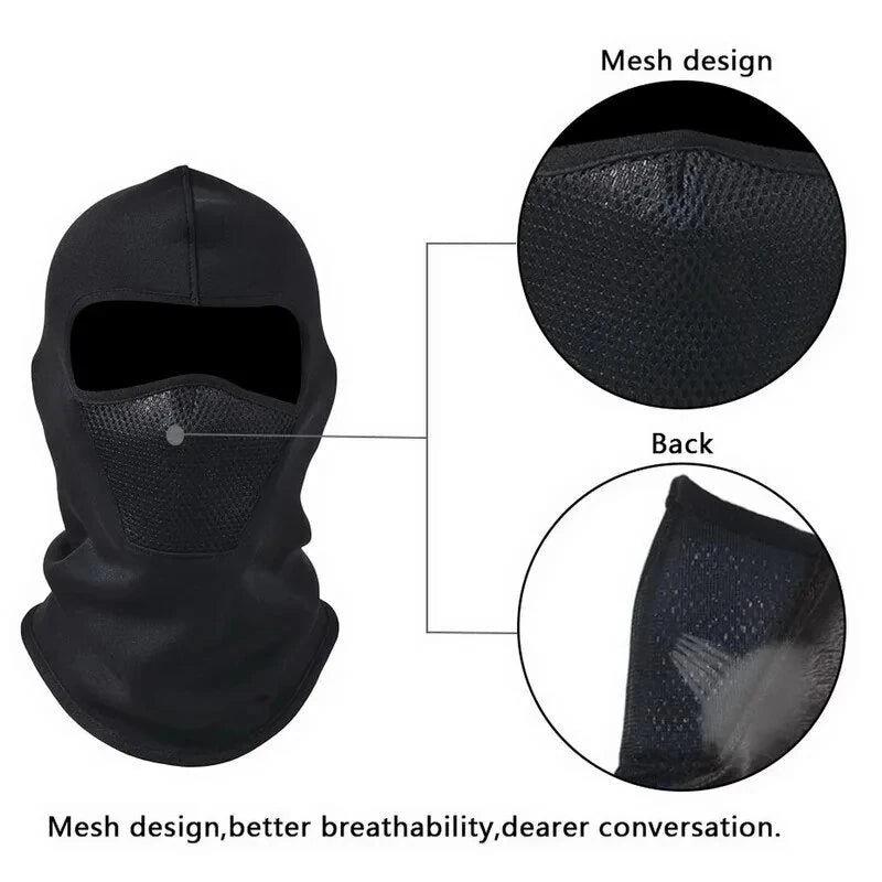 XANES Outdoor Cycling Mask Winter Thermal Full Face Bike Protective Mask Windproof for Riding Skiing Fishing Hunting