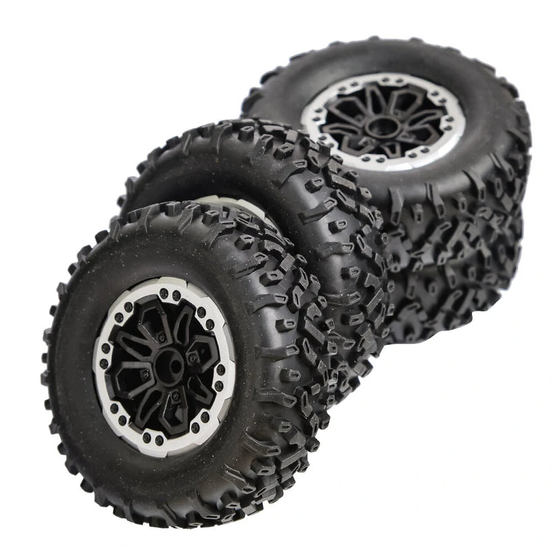 4PCS LDRC RC Car Upgraded Parts Soft Tires Wheels Rims for 1297 1299 WPL B14 B24 C14 C24 C34 C44 MN D90 91 96 99 99S RC Cars Vehicles Models Accessories L0001-6