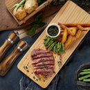 IPRee 2pcs/pack Wooden Salt And Pepper Grinder Set Solid Acacia Wood Crafted Adjustable Coarseness Manual Grinder with Mill Tray & Spoon