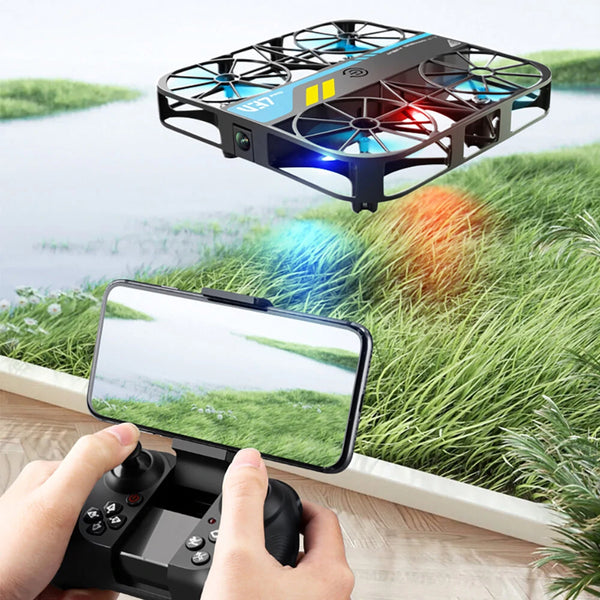 4DRC V37 MINI WiFi FPV with HD Camera Altitude Hold Mode Grid Full Protection Child Gift LED Light Pocket RC Toys Drone Quadcopter RTF