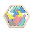 Wooden Funny Changeable Honeycomb Color Puzzle Educational Early Learning Game Gift Kids Children Toys