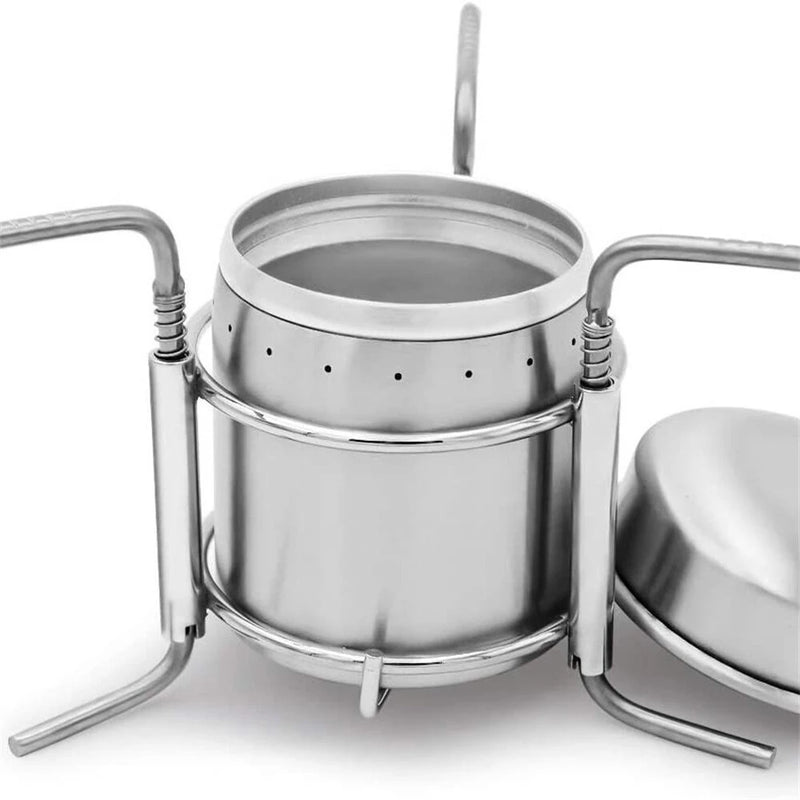 IPRee Mini Portable Liquid Alcohol Stoves Camping Picnic Stove Outdoor Stainless Steel Liquid Alcohol Stove Liquid Burner for Camping