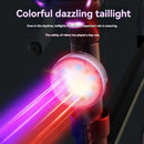 BIKIGHT Bluetooth Pairing Bicycle Light Set 120dB Horn Bike Headlight with Anti-fog Cover Matching Colorful Bike Taillight for Night Cycling Safety