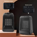 1200W PTC Dual-Purpose Mini Home Heater with Remote Control Intelligent Timing Electric Heater for Bedside Tables Office Desks Floors